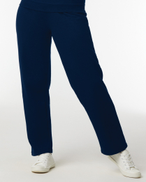 SF74R OPEN BOTTOM SWEAT PANTS WITH POCKET NAVY MED