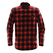 SFX-1 MEN'S LOGAN SNAP FRONT SHIRT - BLK/RED/2X