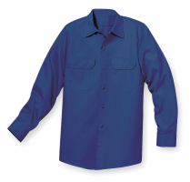 ST52NV, MNS LS TWILL WORKSHIRT, NVY, XL, LONG, EMB