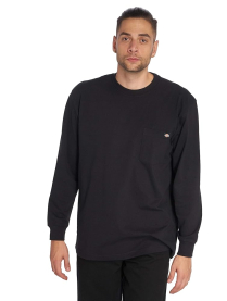WL450BK DICKIES LS HEAVYWEIGHT CREW NECK BLACK 2X