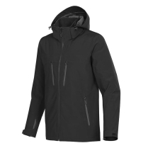 XB-3, Men's Patrol Softshell, BLK/CHR, 4XL, EMB