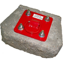 AJ720A 3M PROTECTA CONCRETE D-RING ANCHORAGGE PLATE W/BOLTS