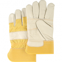 ZENITH FURNITURE LEATHER GLOVES, GRAIN COWHIDE PALM, LARGE