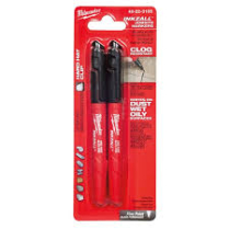 MILWAUKEE 48-22-3105 2PK FINE PT BLACK INKZALL MARKERS