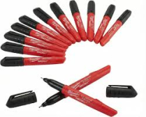 MILWAUKEE 48-22-3150 12PK BLACK UFP MARKERS