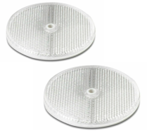 98390 Round Reflective Delineators CLEAR MOUNTING HOLES