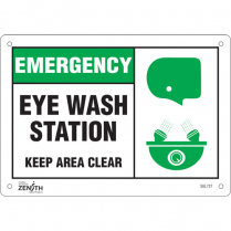 SGL727 EYE WASH STATION KEEP AREA CLEAR SIGN