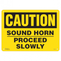 ZENITH "PROCEED SLOWLY" SIGN
