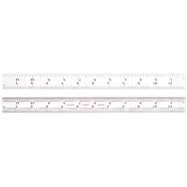 STARRETT C604 SPRING TEMPERED STEEL RULE WITH INCH GRADUATIONS
