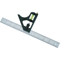 TL147 Combination Square, 12" L, 1/8"/1/16"/1/32" Graduation