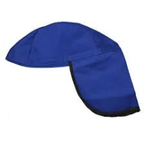 AGO KG-170 FR COTTON SKULL CAP C/W NECK FLAP, NAVY