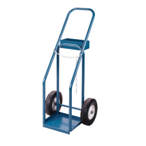 RV6944RP16B1 CYLINDER CART W/PNEUMATIC WHEELS, BLUE