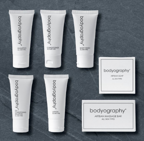 Bodyography Blanc Mini Amenities for Hotels, Spas & Homes | A1 American