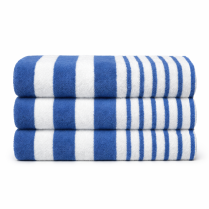 30x70 Tropical Stripe Blue 15# Pool Towel