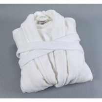 Robe Velour Shawl Collar