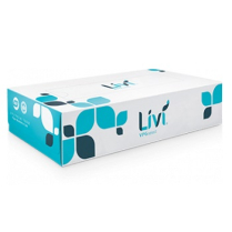 Livi VPG Select Flat Box Facial Tissue, white, 2ply, 30 bx