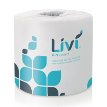 Livi VPG Select Bath Tissue, 500s, white, 2ply,  80 rolls