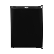 2.2 CF Black 1-Door All Fridge, Auto-Defrost, Black