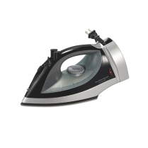 #14210R- HB Electric Iron Retractable Cord Blk/Slvr