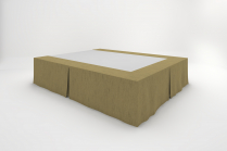 Stucco Bedskirts - Bronze (Overstock)
