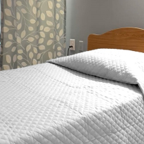 COZI-Soft Diamond Quilt Throw Bedspreads - Snow White