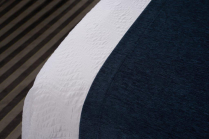 Shadow Chenille Bed Scarves - Navy (Overstock)