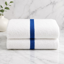 24x50 Premium Blue Stripe Pool Towels (5dz)