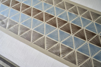 Traces Bed Scarves - Sapphire (Overstock)