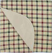 Beige Plaid Twill Underpads