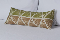 Traces Moss Bolster Pillow Sham 24x10 (Overstock)