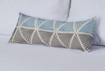Traces Sapphire Bolster Pillow Sham 24x10 (Overstock)