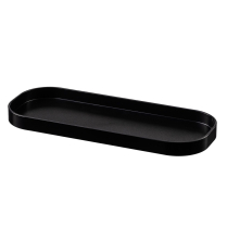 #BT-BSTAINLESS Contempo Amenity Tray, Blk Stainless (12/CS)