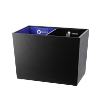 #ERL109BLK Dual Chamber Resin Liner, Black Trash (6/CS)