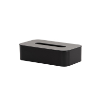 #FTB-GBLACK Contempo Flat Tissue Box, Gloss Black (12/CS)