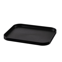 #IBT-BSTAINLESS Contempo 10x12 Rect Tray, Blk Stnls (12/CS)