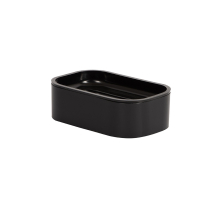 #SD-GBLACK Contempo Soap Dish, Gloss Black (12/CS)