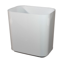 #WB14-GWHITE Contempo 14 Qt Wastebasket, Gloss White (4/CS)