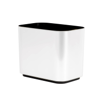 #WB8-BCHROME Contempo 8 Qt Wastebasket, Br Chrome (6/CS)