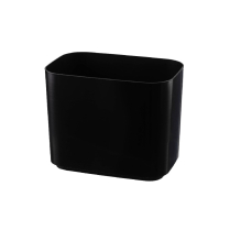 #WB8-BSTAINLESS Contempo 8Qt Wastebasket, Black Stnls (6/CS)
