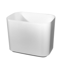 #WB8-GWHITE Contempo 8 Qt Wastebasket, Gloss White (6/CS)