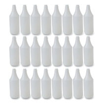 Embossed Spray Bottle, 32 oz, Clear, 24/case