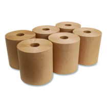 Boardwalk Roll Towels, 1-Ply, Natural, 6 rolls/case