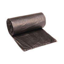 High-Density Liners, 60 gal, 14 mic, Black, 25 Bags/roll, 8