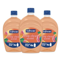 Antibacterial Soap Refills, Fresh, 50 oz, 3/Carton