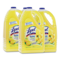 Clean and Fresh Multi-Surface Disinfectant Cleaner, Sparkling Lemon and Sunflower Essence, 144 oz Bottle, 4/CS