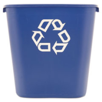 Recycling Container, Medium, Plastic, Blue