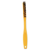 Tile & Grout Brush, Plastic Bristles, 8.5" Yellow Handle