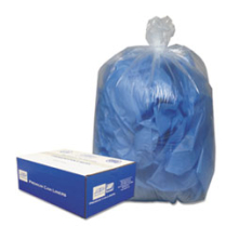 Low-Density Liners, 10 gal, 0.6 mil, Clear, 20 rolls/case
