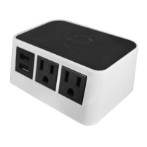 Duo Power Station; Wireless Charging, USB-A, 120V White 10/CS