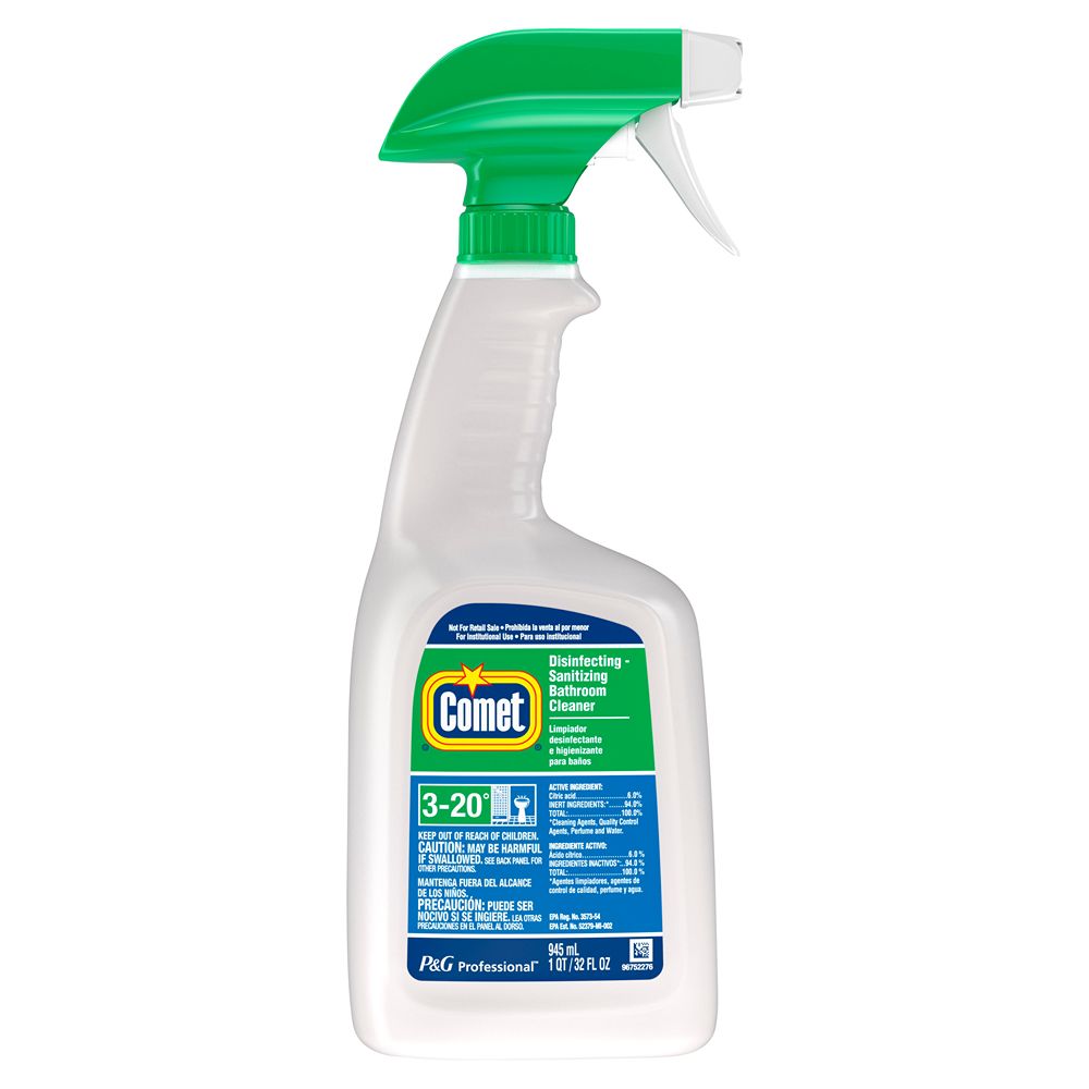 Comet Pro Disinf Sanitizing Bathroom Cleaner Spray 32oz A1 American